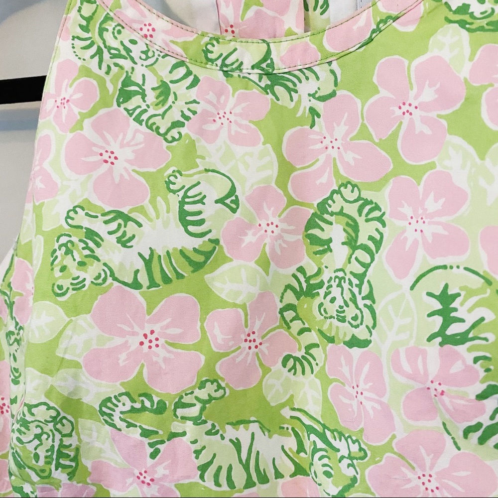 Vintage Lilly Pulitzer Tiger High Neck Tank Top - Picture 3 of 8